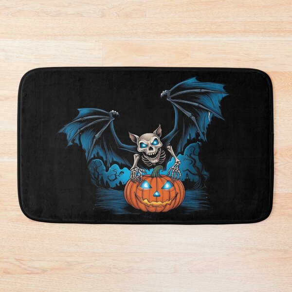 Item preview, Terrifying Vampire Bat Steals Halloween Pumpkin designed and sold by Sensepiphoria.