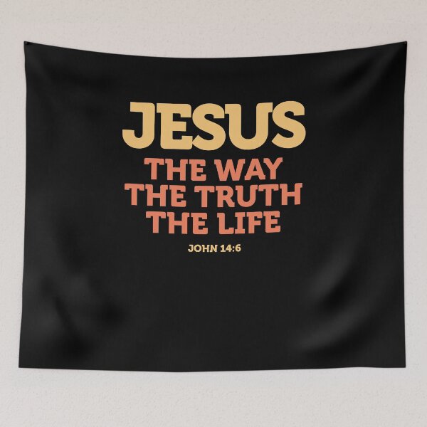 Item preview, Jesus The Way Truth Life John 14:6 Christian Bible Verse designed and sold by smartrocket.