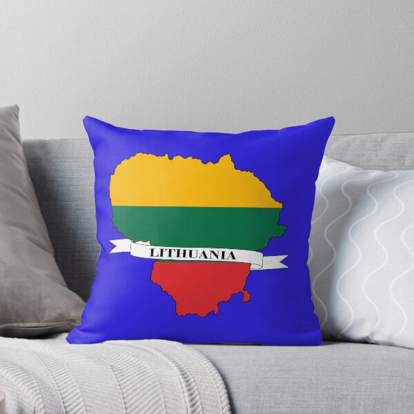 Item preview,  Lithuania flag map designed and sold by visual adventures.