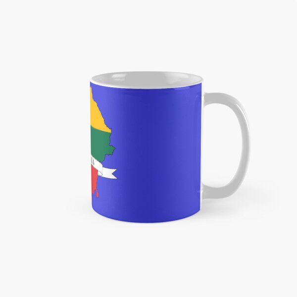 Item preview,  Lithuania flag map designed and sold by visual adventures.