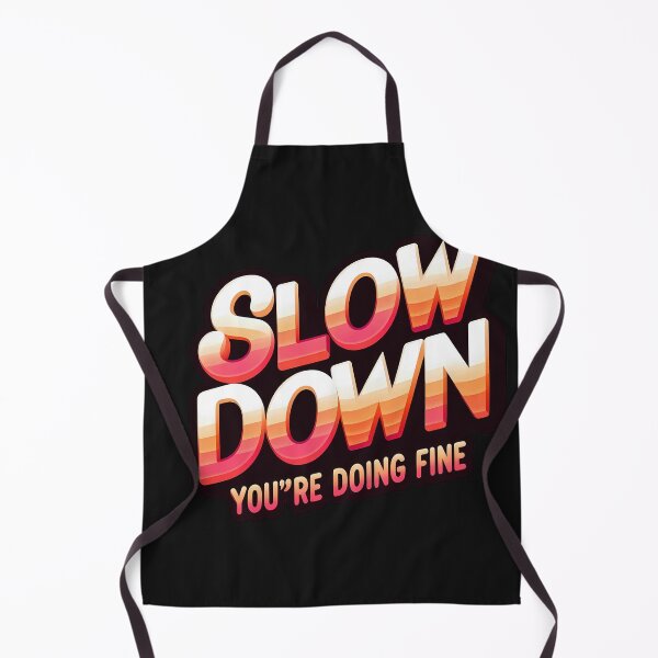 Item preview, Slow Down, You're Doing Fine: Vintage Self-Care and Positivity Quote designed and sold by zoughlal.