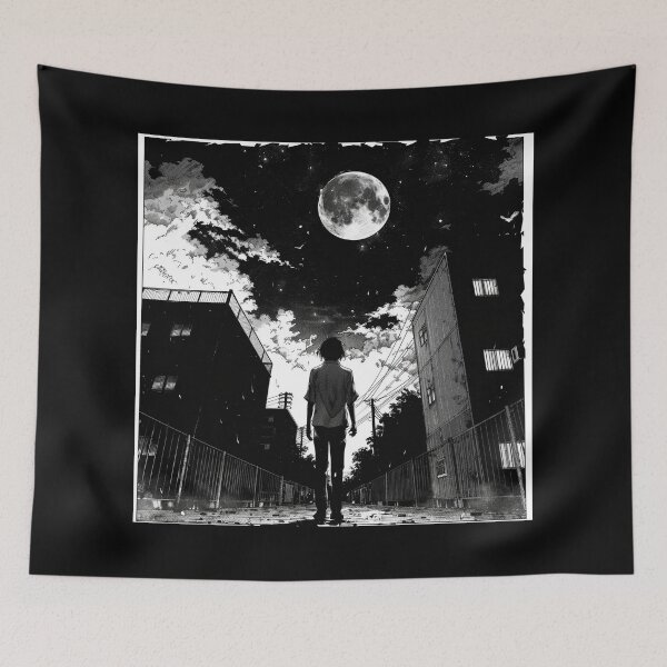 Item preview, loneatic – melancholic manga anime boy designed and sold by ForsakenFrames.