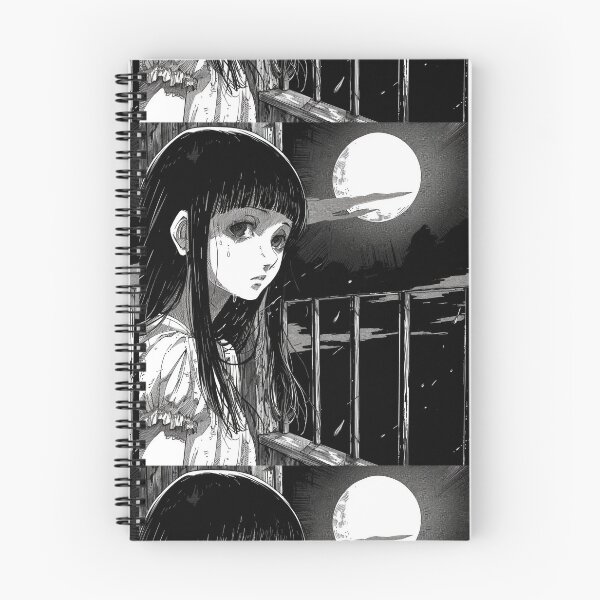 Item preview, Moonlit sadness – melancholic manga anime girl designed and sold by ForsakenFrames.