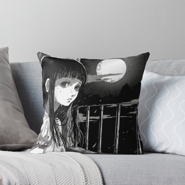 Item preview, Moonlit sadness – melancholic manga anime girl designed and sold by ForsakenFrames.
