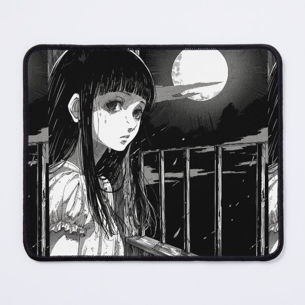 Item preview, Moonlit sadness – melancholic manga anime girl designed and sold by ForsakenFrames.