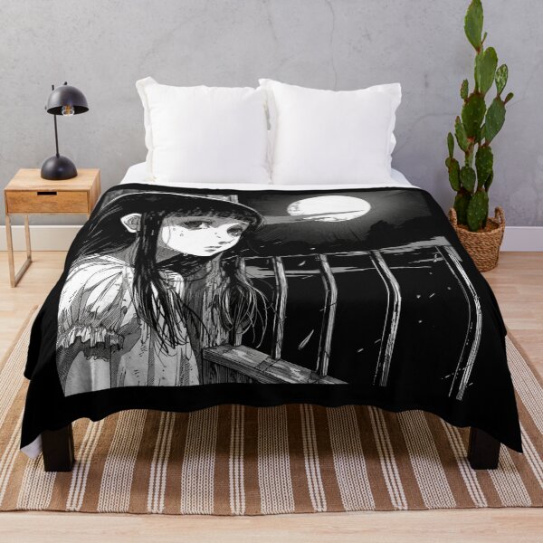 Item preview, Moonlit sadness – melancholic manga anime girl designed and sold by ForsakenFrames.