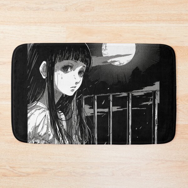 Item preview, Moonlit sadness – melancholic manga anime girl designed and sold by ForsakenFrames.