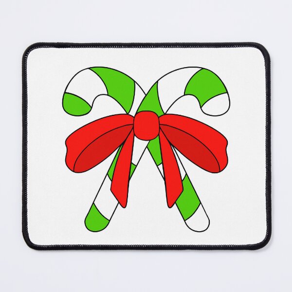Item preview, Merry Christmas Candy Canes With Red Bow designed and sold by Sartoris Art.