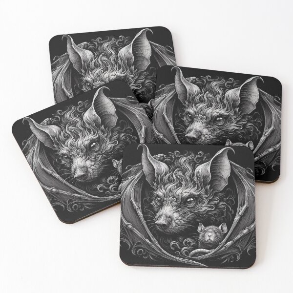 Item preview, Bat and little rat designed and sold by BatsAndRats.