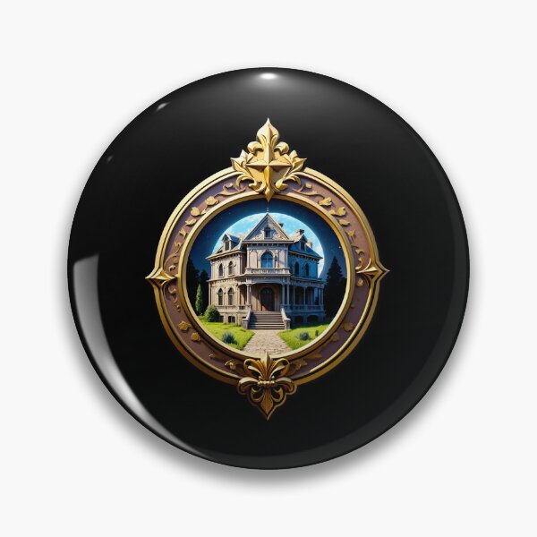 Item preview, Victorian Mansion in Ornate Frame designed and sold by artwaves.