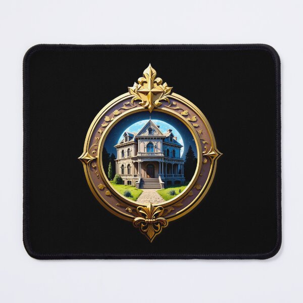 Item preview, Victorian Mansion in Ornate Frame designed and sold by artwaves.