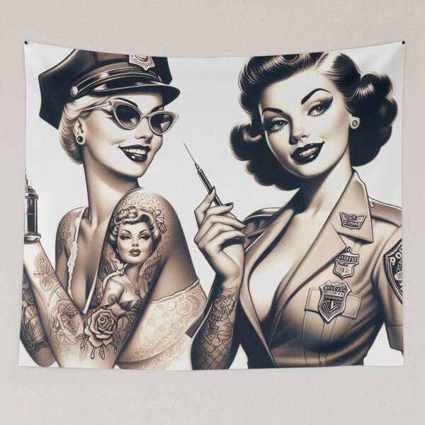 Item preview, Retro Beauty Pin-ups designed and sold by PulpVintage.