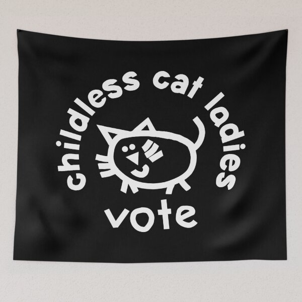 Item preview, Childless Cat Ladies Vote for Kamala Harris designed and sold by ellenhenry.