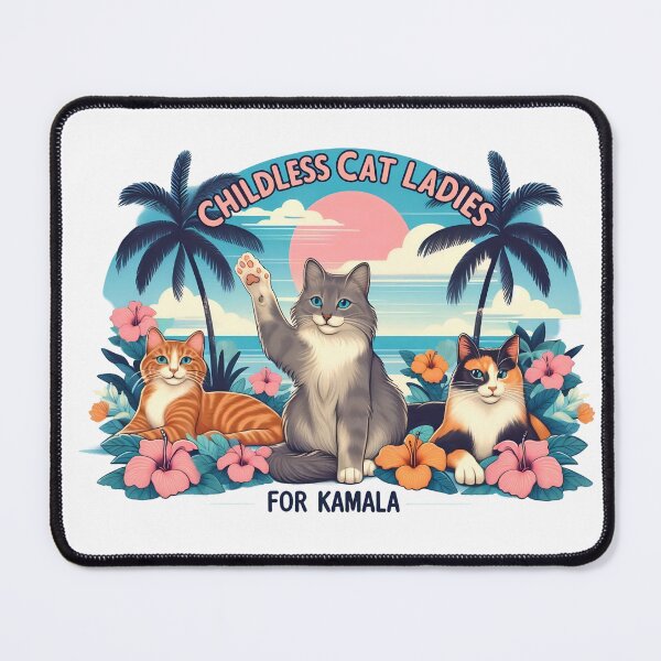 Item preview, Childless cat lady for kamala designed and sold by svarupa.
