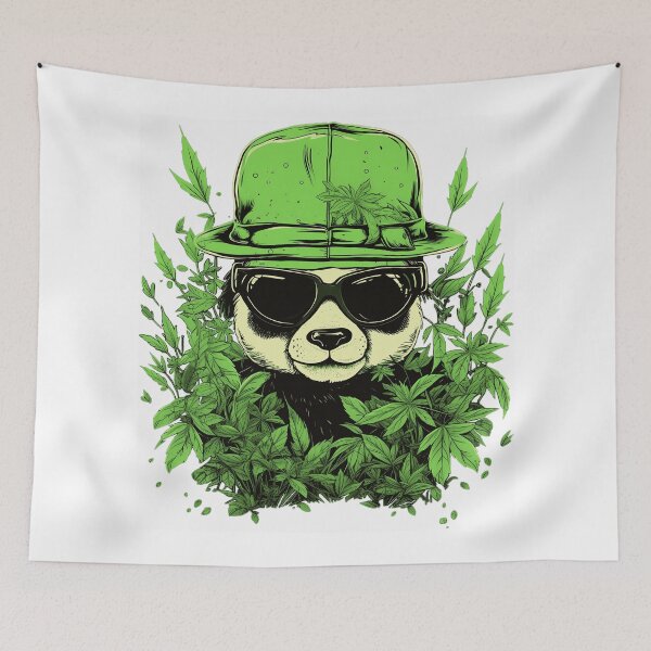 Item preview, Cool Colorful Panda Bear in Green designed and sold by MLArtifex.