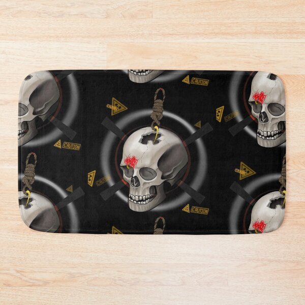 Item preview, Caution Skull with Higanbana flower of Death designed and sold by ArtsSM1.