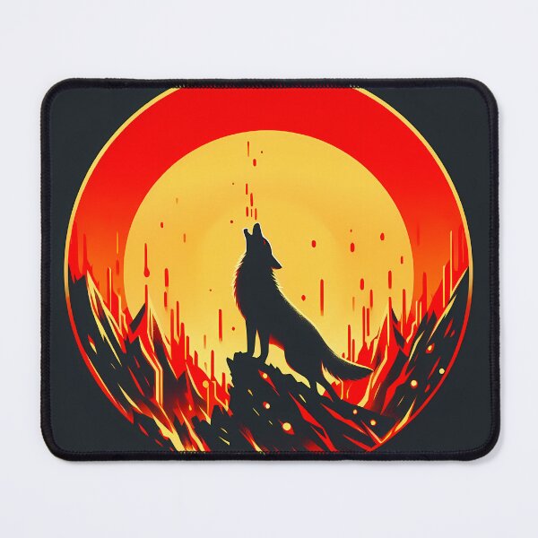Item preview, Fire Jackal, Ai Generated Art designed and sold by ACC .