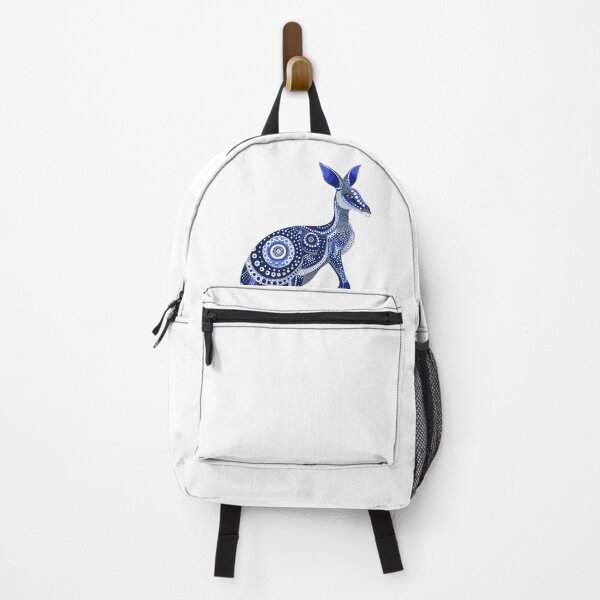 Item preview, Aboriginal Australian blue Kangaroo dot art roo artwork designed and sold by anins-azuree.