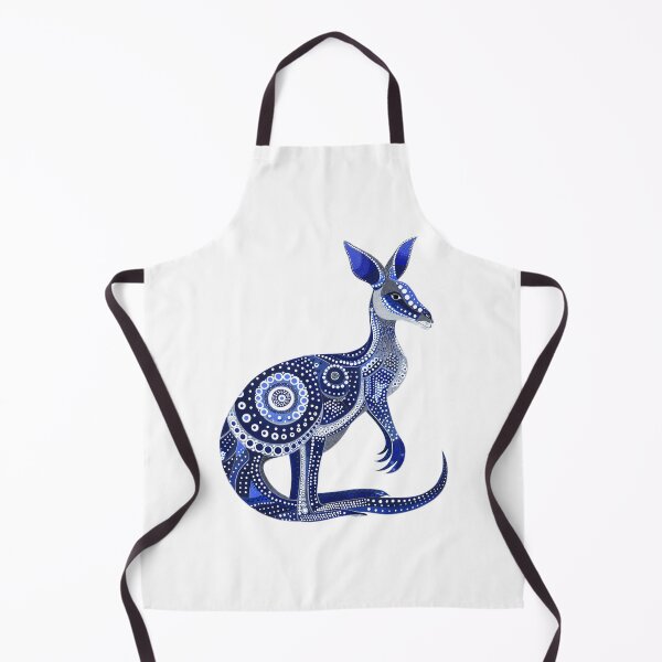 Item preview, Aboriginal Australian blue Kangaroo dot art roo artwork designed and sold by anins-azuree.