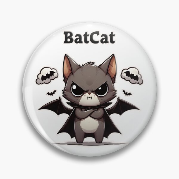 Artikelvorschau, The BatCat Lustiger wütender schwarzer Katzen-Vampir entworfen und verkauft von ViralBrowser.