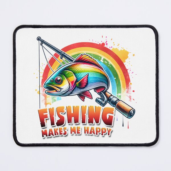 Item preview, Fishing makes you happy designed and sold by Made-by-Gus.