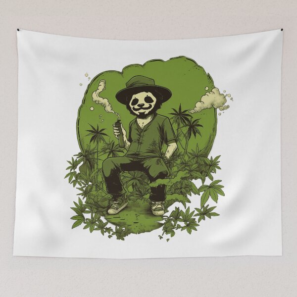 Item preview, Cool Colorful Panda Bear in Green designed and sold by MLArtifex.