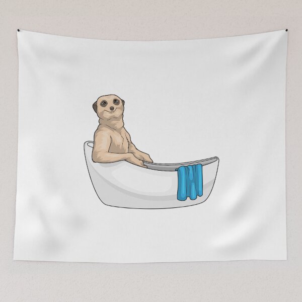 Item preview, Meerkat Bathing Bathtub designed and sold by Snabdesign84.