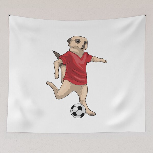 Item preview, Meerkat Soccer player Soccer designed and sold by Snabdesign84.