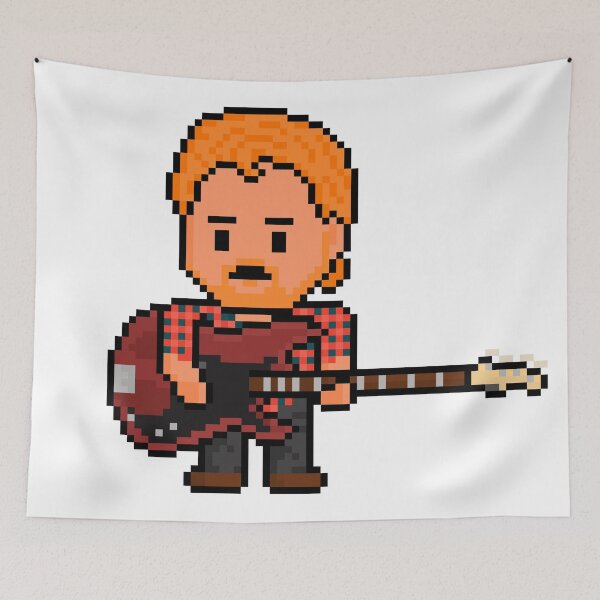 Item preview, Rock Battle Awesome American Pixel Rock Bassist designed and sold by gkillerb.