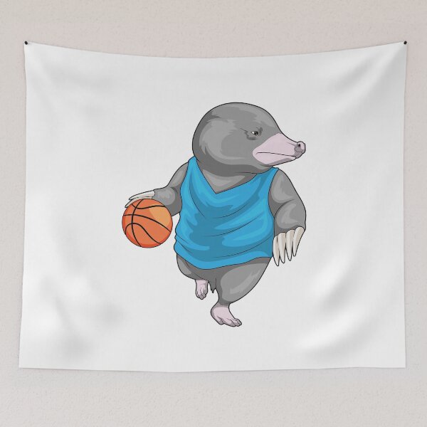 Item preview, Mole Basketball player Basketball designed and sold by Snabdesign84.