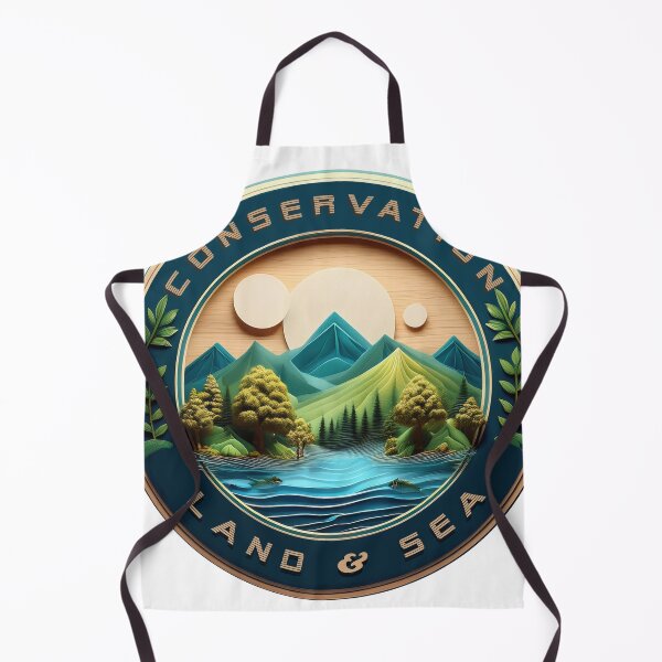 Item preview, Conservation, Land & Sea Round Logo designed and sold by hermosaman.