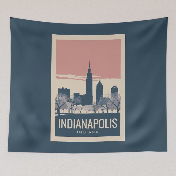 Item preview, A Vintage Travel Illustration of Indianapolis - Indiana - US designed and sold by GoodOldVintage.