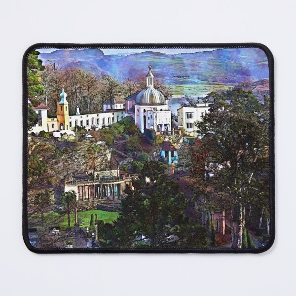 Item preview, In The Village, Portmeirion 5, watercolour effect designed and sold by paulboizot.
