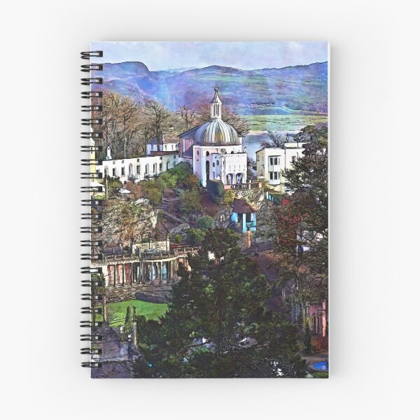 Item preview, In The Village, Portmeirion 5, watercolour effect designed and sold by paulboizot.