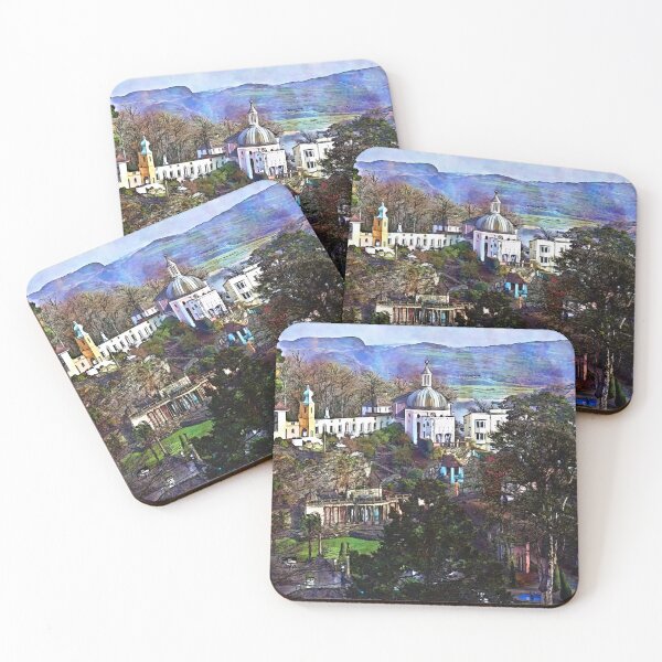 Item preview, In The Village, Portmeirion 5, watercolour effect designed and sold by paulboizot.