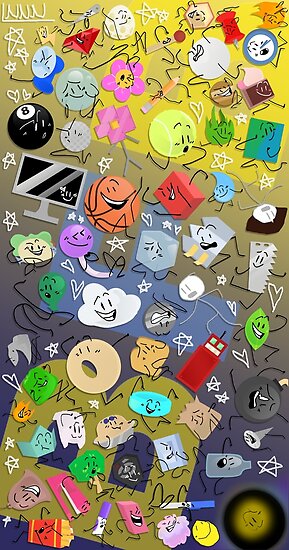 "Battle for BFDI" Poster by nininiino | Redbubble