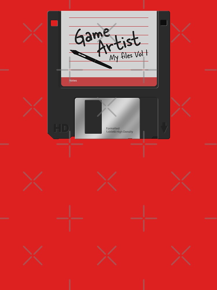 Thumbnail 7 of 7, Classic T-Shirt, Game Artist Vintage Floppy Disk designed and sold by darkskygear.