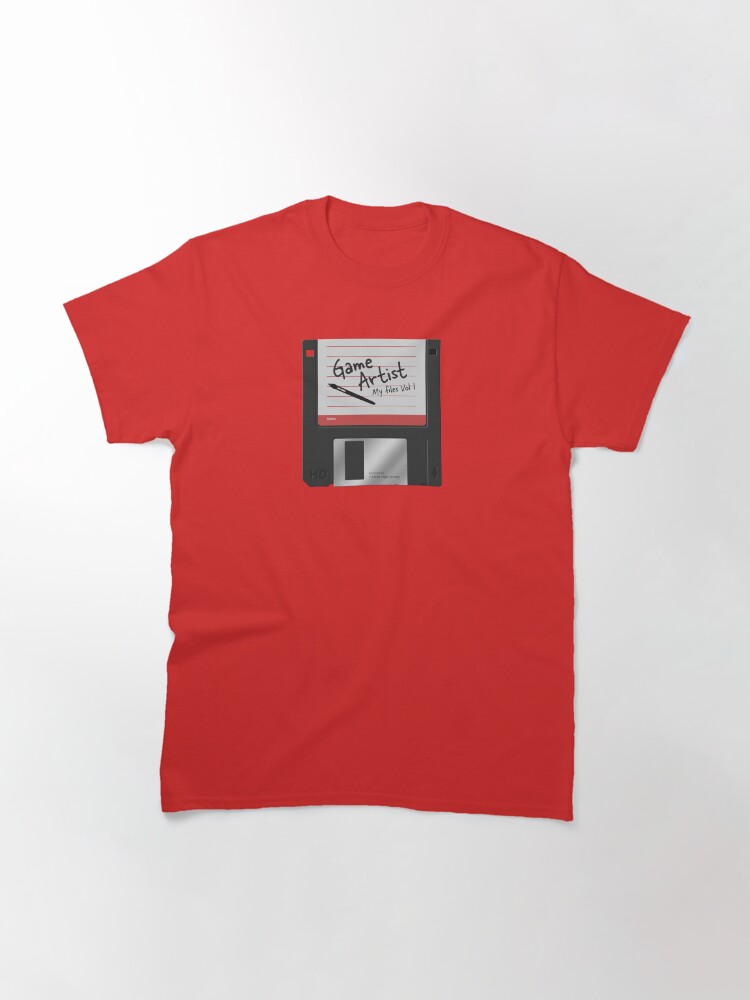 Thumbnail 3 of 7, Classic T-Shirt, Game Artist Vintage Floppy Disk designed and sold by darkskygear.