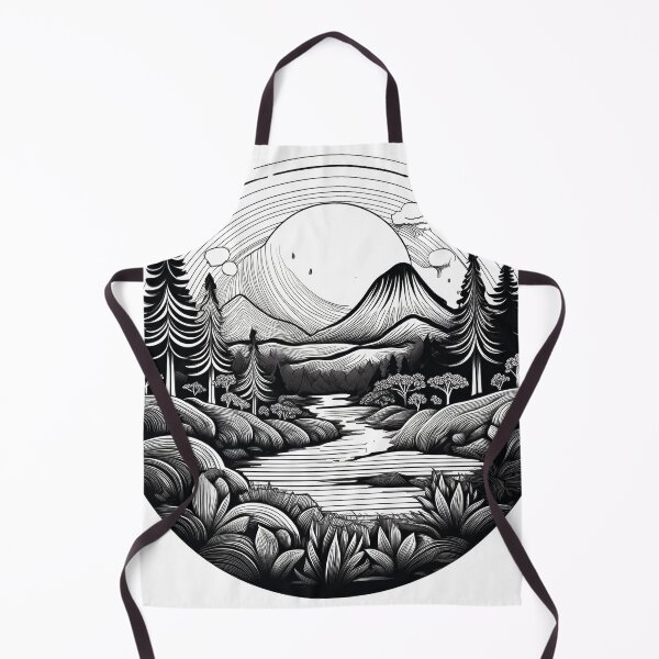 Item preview, The forest surrounded by the sunset - Modern, neutral, mystical and elegant design designed and sold by Nell-e.