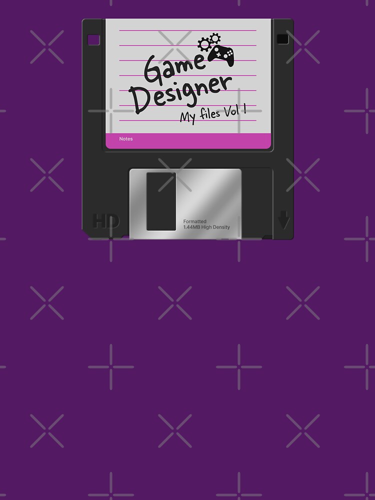 Thumbnail 7 of 7, Classic T-Shirt, Game Designer Vintage Floppy Disk designed and sold by darkskygear.