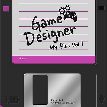 Artwork thumbnail, Game Designer Vintage Floppy Disk by darkskygear