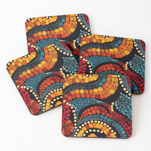 Item preview, Australian Aboriginal dot art pattern design designed and sold by anins-azuree.