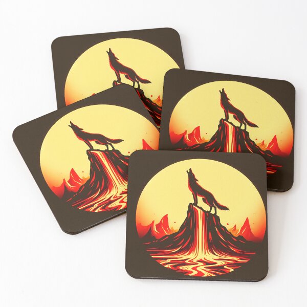Item preview, Fire Coyote, Ai Generated Art    designed and sold by ACC .