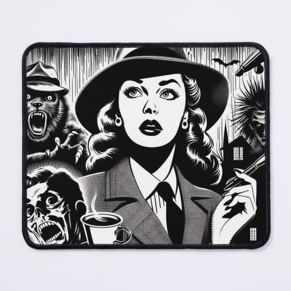 Item preview, Noir Intrigue and Mystery designed and sold by ZenOfAIarts.