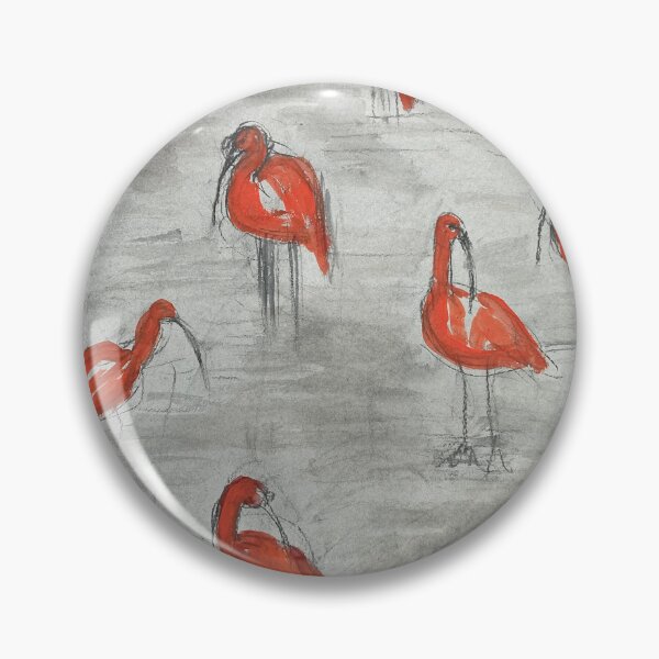 Item preview, Scarlet Ibis birds designed and sold by Amanda Raulerson.