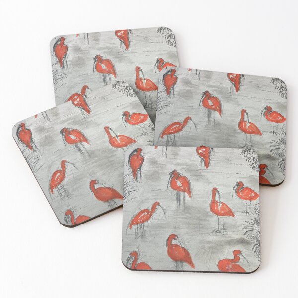 Item preview, Scarlet Ibis birds designed and sold by Amanda Raulerson.