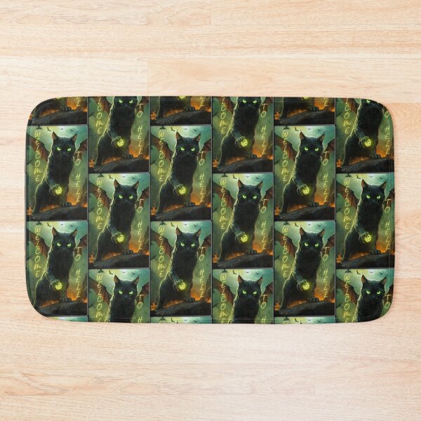 Item preview, "Hellish cat - welcome to hell - Halloween" designed and sold by CamillaCreation.