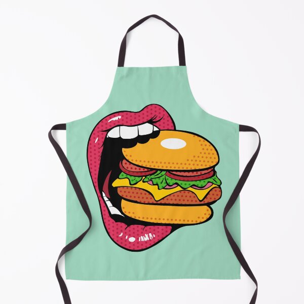 Item preview, Sexy sticker of a lip biting into a burger designed and sold by Zummi.