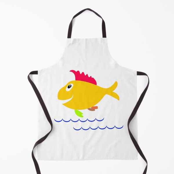 Item preview, Сolorful fish swims. Yellow fish designed and sold by ZorianArt.