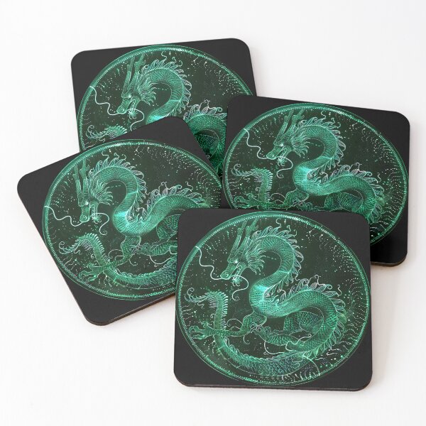 Item preview, Neon Spirograph Dragon Legends designed and sold by AI-Only Creations.